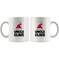 Uncle Claus Santa Hat Christmas Xmas White Coffee Mug