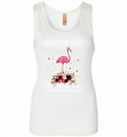 Auntimingo like normal aunt but more fabulous flamingo version - Womens Jersey Tank