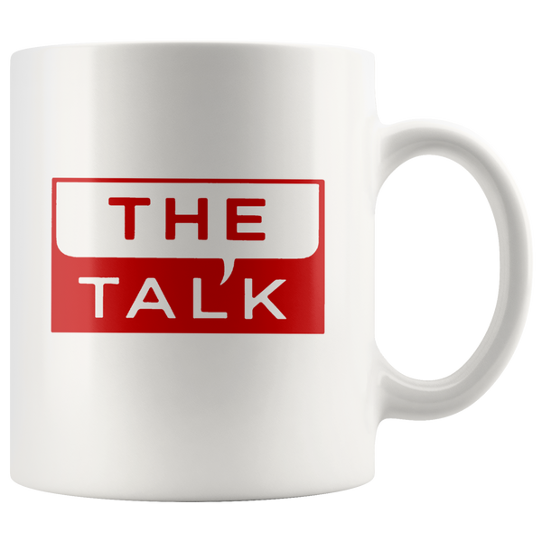 The talk White Coffee Mug