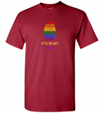 LGBT Fingerprint It's in my DNA rainbow gay pride - Gildan Short Sleeve T-Shirt