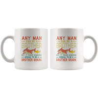 Vintage Someone special to be a Brother shark white coffee mugs, gift for brother