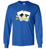 Deal me in florence the first nursing student in 1860 nurse play card - Gildan Long Sleeve T-Shirt