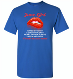 June Girl, Hated By Many Loved By Plenty Heart On Her Sleeve Fire In Her Soul A Mouth She Can't Control - Gildan Short Sleeve T-Shirt