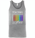 Teaching with flair - Canvas Unisex Tank