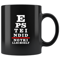 Conspiracy Theory Eye Rest Black Coffee Mug