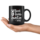 Best F bomb auntie ever, gift for aunt black coffee mug