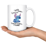 Lilo Rock Paper Scissors Throat Punch I Win Stitch White Coffee Mug