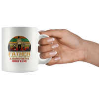 Father a son's first hero a daughter's first love Mugs, father's day gifts coffee mugs