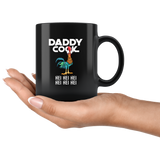 Chicken Hei Hei Daddy Cook Dad Father's day gift black coffee mug