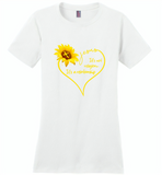 Sunflower heart Jesus it's not religion it's a relationship - Distric Made Ladies Perfect Weigh Tee