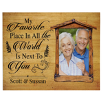 My Favourite Place All World Next To You Personalize Custom Name Photo Wedding Anniversary Valentine Day Gift Ideas Canvas For Husband Wife Him Her