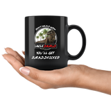 Don't mess with Unclesaurus you'll get jurasskicked funny black coffee mug