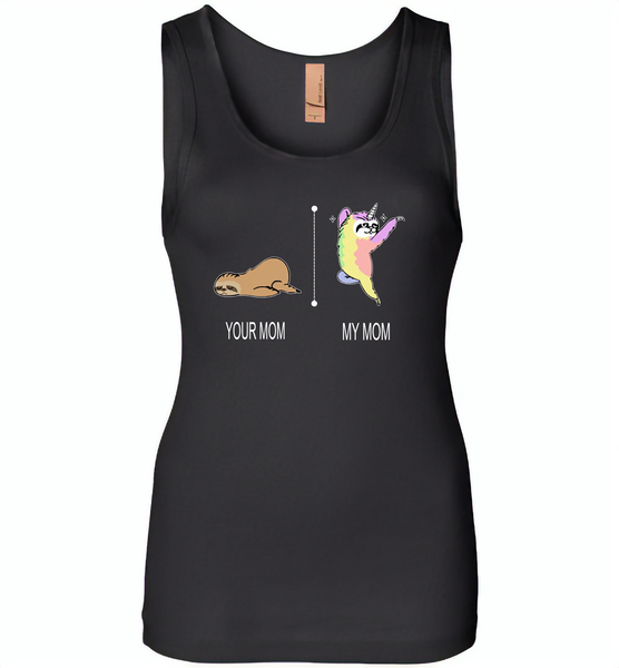 Your mom sloth my mom unicorn, mother's day gift - Womens Jersey Tank