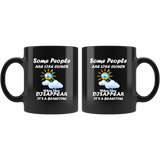 Some people are like cloud when they disappear It's a beautiful, sun with diving mask and cloud black coffee mug