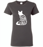 Time spent with cats is never wasted design - Gildan Ladies Short Sleeve