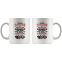 This Girl Has Fought A Thousand Battles Cried Tears & Is Still Standing Beautiful Born In February Birthday White Coffee Mug