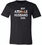 Best Asshole Husband Ever Black Hole - Canvas Unisex USA Shirt