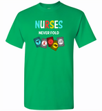 Nurses Never Fold Play Cards Tee - Gildan Short Sleeve T-Shirt