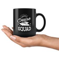 Cruise squad 2019 black coffee mug