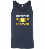 Jeep sisters forever tee, girls love jeep - Canvas Unisex Tank