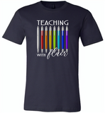 Teaching with flair - Canvas Unisex USA Shirt