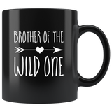 Brother Of The Wild One Black Coffee Mug