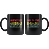 I Have Two Titles Dad And Grandpa And I Rock Them Both, Father's Day Gift, Classic Vintage Black Coffee Mug