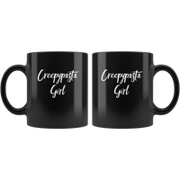 Creepypasta Girl Black Coffee Mug