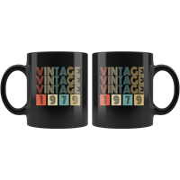 Vintage 1979 birthday black gift coffee mug