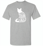 Time spent with cats is never wasted design - Gildan Short Sleeve T-Shirt
