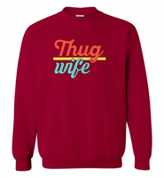 Thug Wife Vintage Classic - Gildan Crewneck Sweatshirt