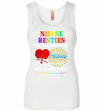 Nurse besties because going cazy alone is just not as much fun - Womens Jersey Tank