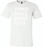 Summer days and double plays Tee shirt - Canvas Unisex USA Shirt