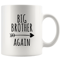 Big brother again white coffee mug