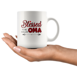 Blessed to be callled oma mother's day gift white coffee mug