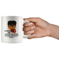 August girl knows more than she says, thinks more than she speaks funny birthday white gift coffee mug