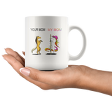 Unicorn colorful your mom my mom mother's day gift white coffee mug
