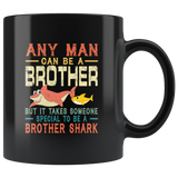 Vintage Someone special to be a Brother shark black coffee mugs, gift for brother