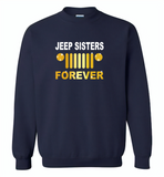 Jeep sisters forever tee, girls love jeep - Gildan Crewneck Sweatshirt