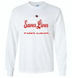 My Mommy Save Lives And Play Cards American Nurse Life - Gildan Long Sleeve T-Shirt
