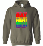 Whether you're gay straight purple orange dinosaur i don't care lgbt gay pride - Gildan Heavy Blend Hoodie