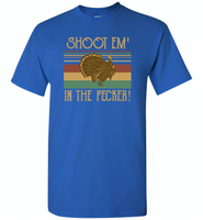 Shoot em in the pecker turkey hunting hunter - Gildan Short Sleeve T-Shirt