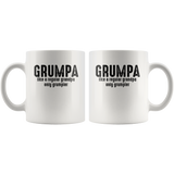 Grumpa like a regular grandpa only grumpier gift white coffee mug