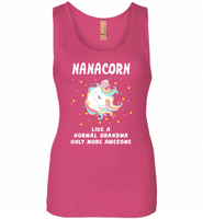 Nanacorn like a normal grandma only more awesome - Womens Jersey Tank