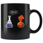 I think you're overreacting chemistry black gift coffee mug