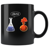 I think you're overreacting chemistry black gift coffee mug