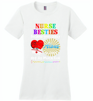 Nurse besties because going cazy alone is just not as much fun - Distric Made Ladies Perfect Weigh Tee
