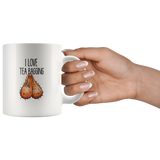 I Love Tea Bagging Funny White Coffee Mug