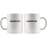 ABCDEFuck White Coffee Mug