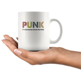 Punk Professional Uncle No Kids White Coffee Mug